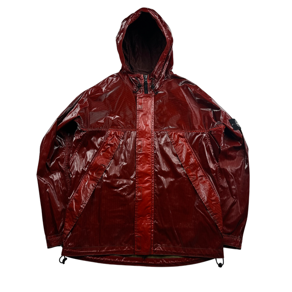 Stone Island 2012 Red Prismatica Hooded Jacket - XL
