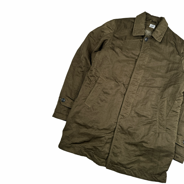 CP Company Khaki Nylon B Shimmer Lens Viewer Collared Jacket - Large
