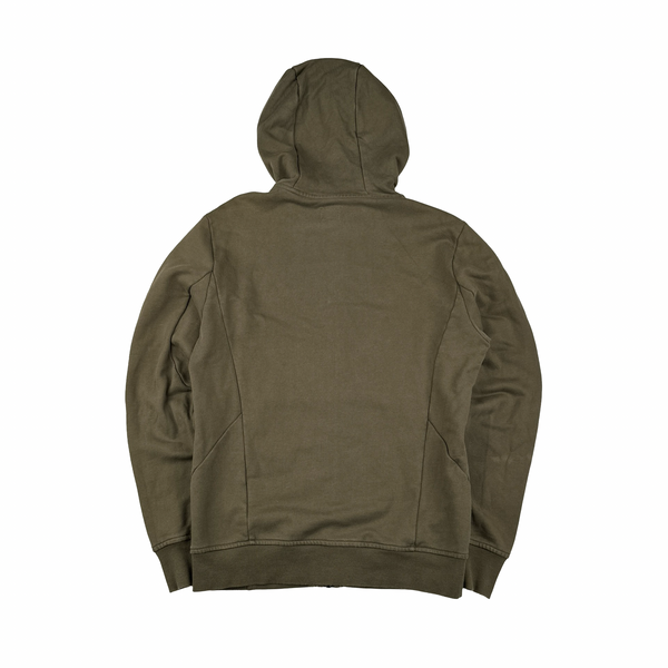 CP Company Khaki Cotton Goggle Hoodie - Medium