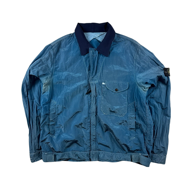 Stone Island 2006 Nylon Metal Blue Shimmer Jacket - XXL