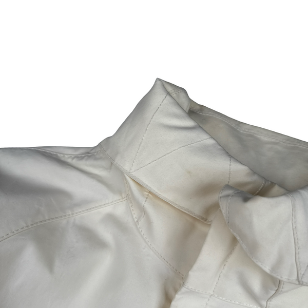 Stone Island 2017 White Ghost Piece Mac Supima 2L Long Jacket - Small