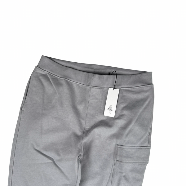 CP Company Stone Grey Cotton Lens Viewer Joggers - 3XL