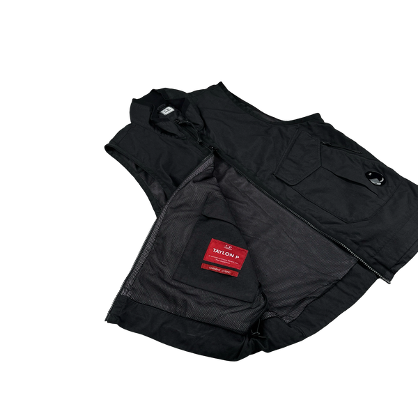 CP Company Black Taylon P Utility Vest - Medium