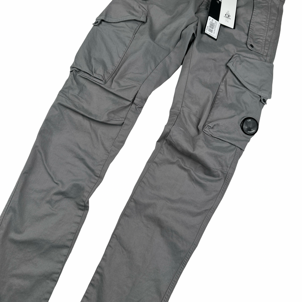 CP Company Grey Ergonomic Fit Cargo Trousers - Medium