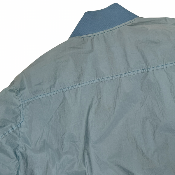 Stone Island 2017 Blue Garment Dyed Crinkle Reps Jacket - Medium