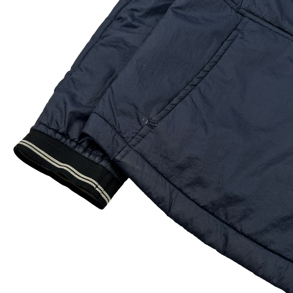 Stone Island Navy Nylon Padded Bomber Jacket - Medium