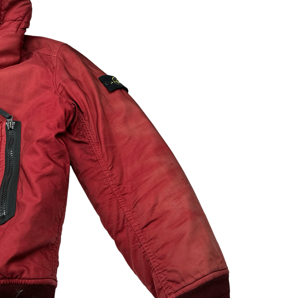 Stone Island 2013 Red Light Thermo Cotton Quilted Jacket - Large