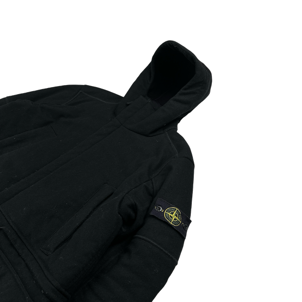 Stone Island 2018 Black Panno 4L Stretch Parka Jacket - Large