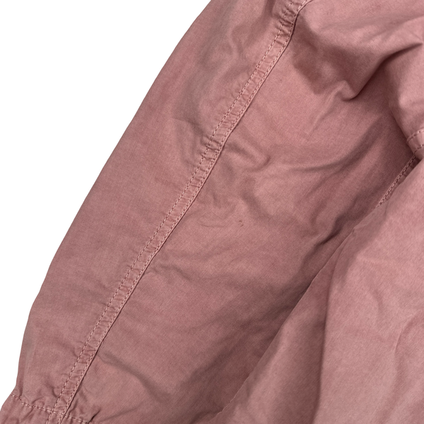 Stone Island 2021 Pink Cotton Zipped Overshirt - Large