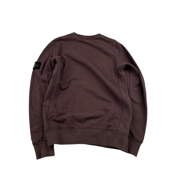 Stone Island 2015 Plum Cotton Crewneck Sweatshirt - Medium