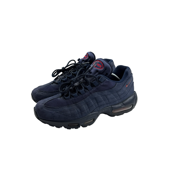 Nike Air Max 95 Suede Navy Red Tick Trainers - UK 8