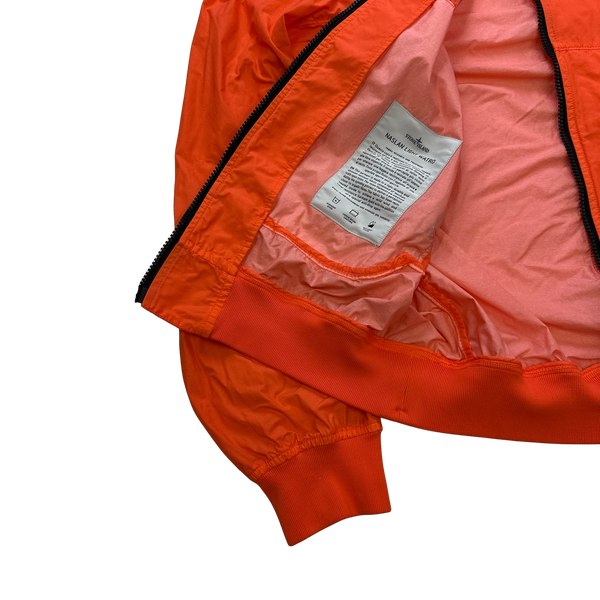 Stone Island Red Naslan Light Watro TC Hooded Jacket - Medium