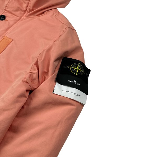 Stone Island 2022 Peach David TC Down Puffer Jacket - Large