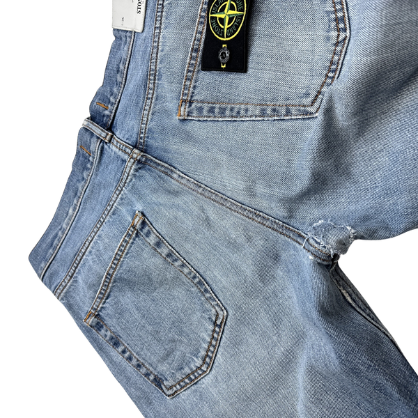 Stone Island 2013 Light Blue Denim Regular Fit Jeans - 32"