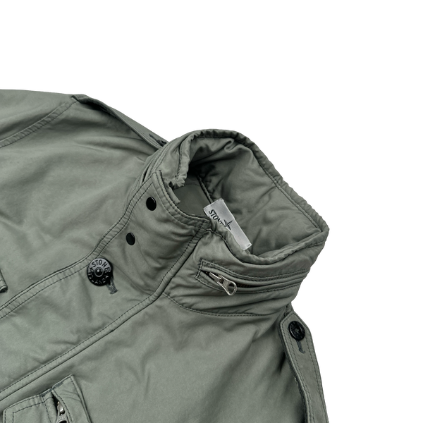 Stone Island 2014 Grey David TC Quilted Jacket - Medium