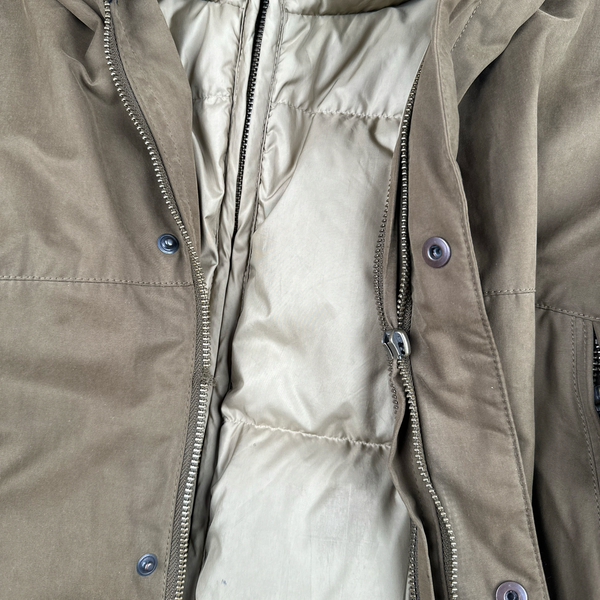 Ralph Lauren Tan 2 in 1 Zip up Puffer Jacket - Large