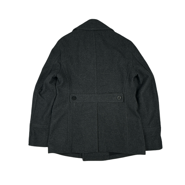 Burberry Brit Navy Nova Check Lined Trench Coat - Large