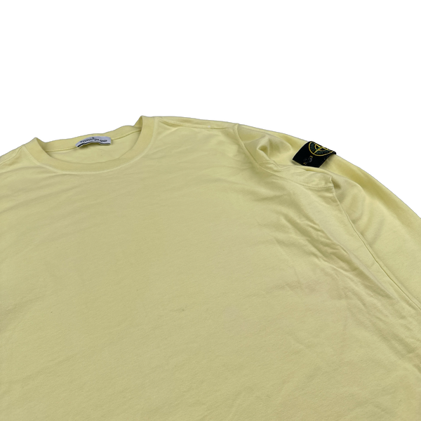 Stone Island 2019 Yellow Crewneck Cotton Jumper - XL