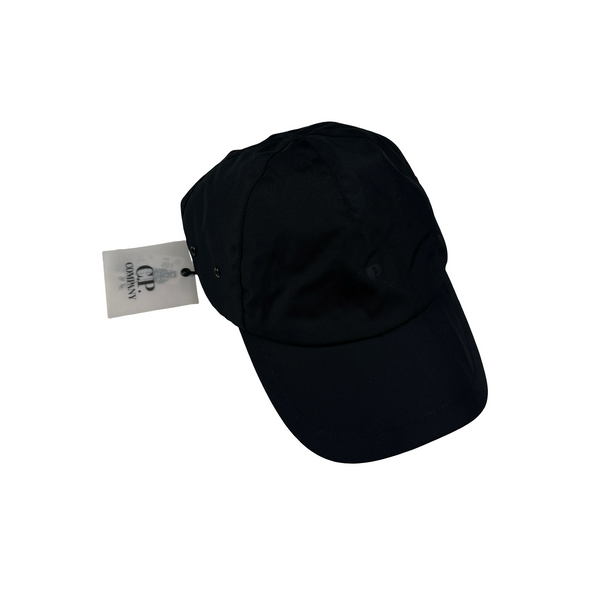 CP Company Vintage 2000’s Black Nylon Spellout Cap - Large