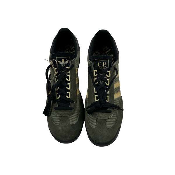 CP Company x Adidas Green/Black Samba Trainers - UK 10.5