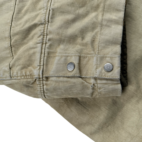 Stone Island 2004 Vintage Lino Flax Nylon Blend Jacket - Medium