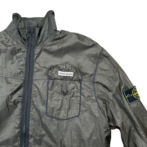 Stone Island 1994 Vintage Green Edge Badge Nylon Zipped Jacket - XL