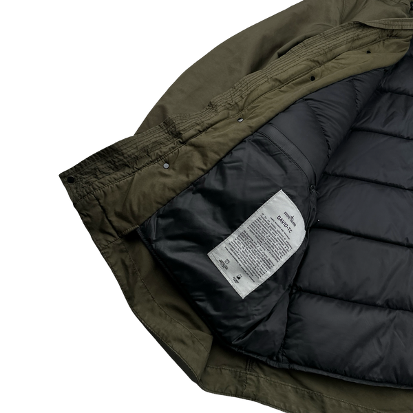 Stone Island 2017  Khaki David TC Down Filled Parka Jacket - XL