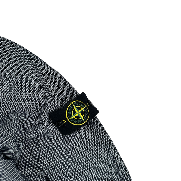 Stone Island 2010 Grey Cotton Mesh Pullover Hoodie - XXL