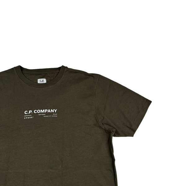 CP Company Metropolis Khaki Graphic T Shirt - XL