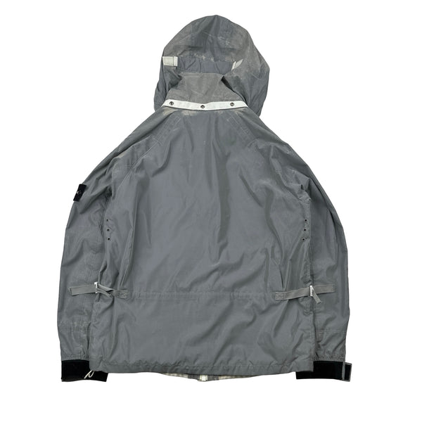 Stone Island 2011 Rare Archive Silver Reflective Jacket - Large