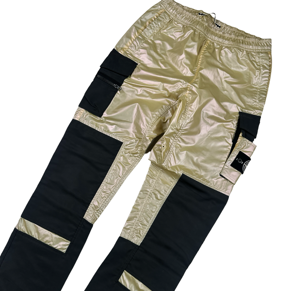 Stone Island Iridescent Reflective Cargo Trousers - 30"