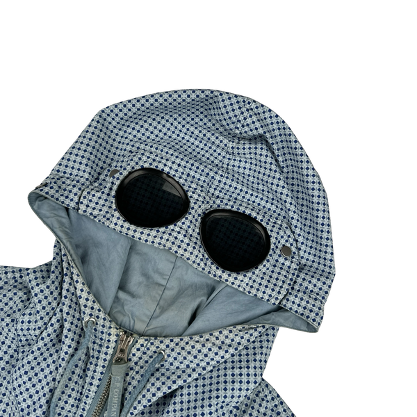 CP Company Blue Diamond Print Goggle Cotton Jacket - XL