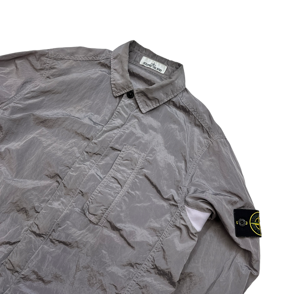 Stone Island 2018 Grey Nylon Metal Overshirt - Medium