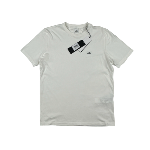 CP Company White Spellout T Shirt - Small