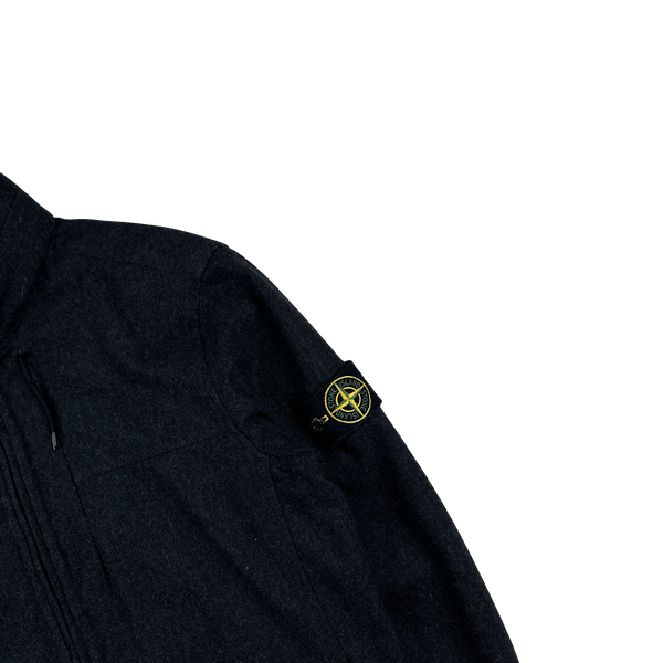 Stone Island 2014 Dark Navy Wool Overshirt - Medium