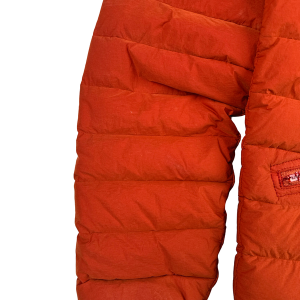 Stone Island 2019 Red Loom Woven Down Chambers Stretch Nylon TC Jacket - Medium