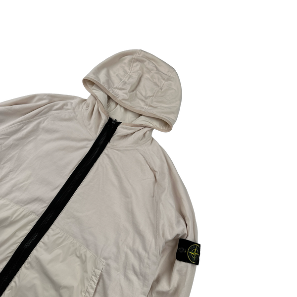 Stone Island 2022 Light Pink Comfort Tech Composite Reversible Polartec Jacket - XL