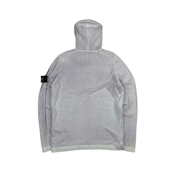 Stone Island Hand Sprayed Knitted Hoodie - Large