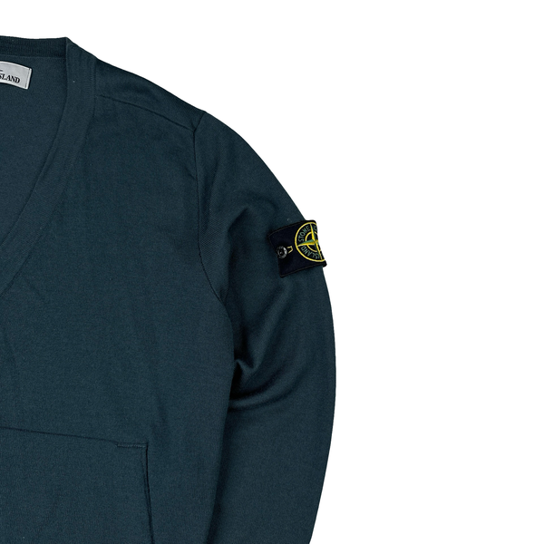 Stone Island Jade Knitted Cardigan Jumper - Medium