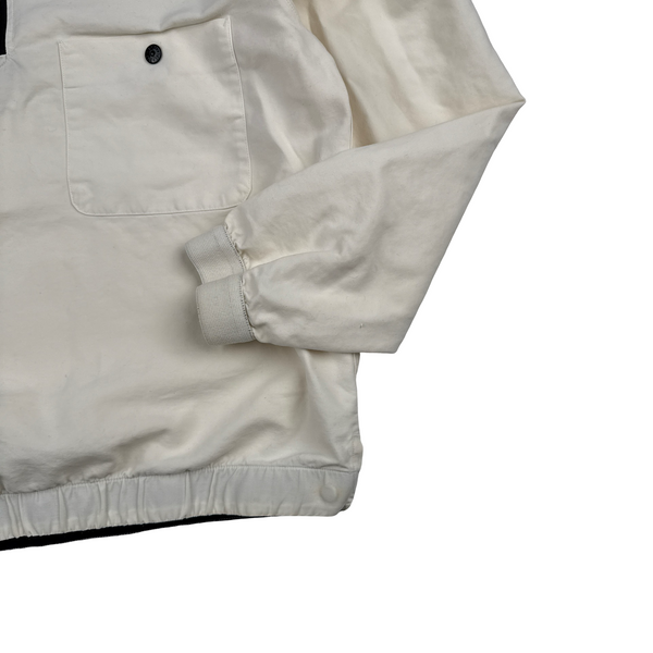 Stone Island Vintage 2004 White Quarter Zip Pullover - Medium