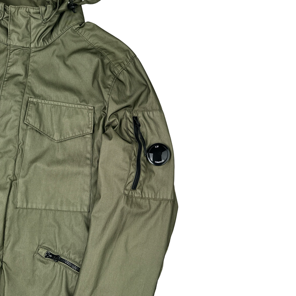 CP Company Dyed Bi Mesh Green Jacket -  Medium