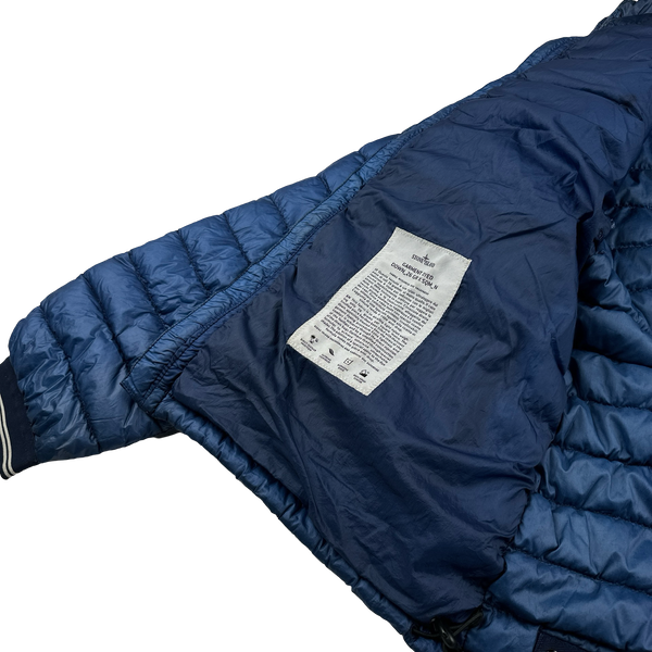 Stone Island Blue Garment Dyed Down Puffer Jacket - XL