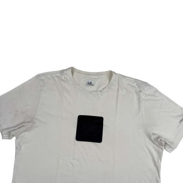 CP Company Graphic Spellout White T Shirt - XL