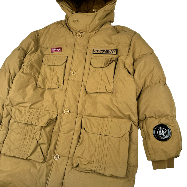 Adidas Spezial X CP Company RARE Sand Thick Puffer Print Lined Jacket - XL