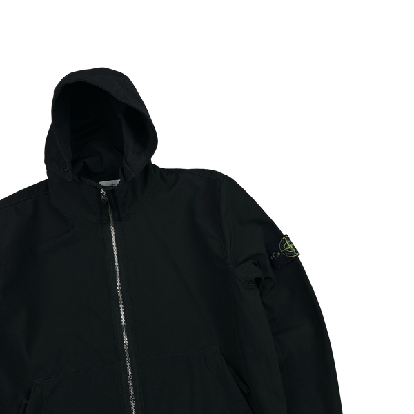 Stone Island 2019 Black Light Soft Shell R Jacket - Large