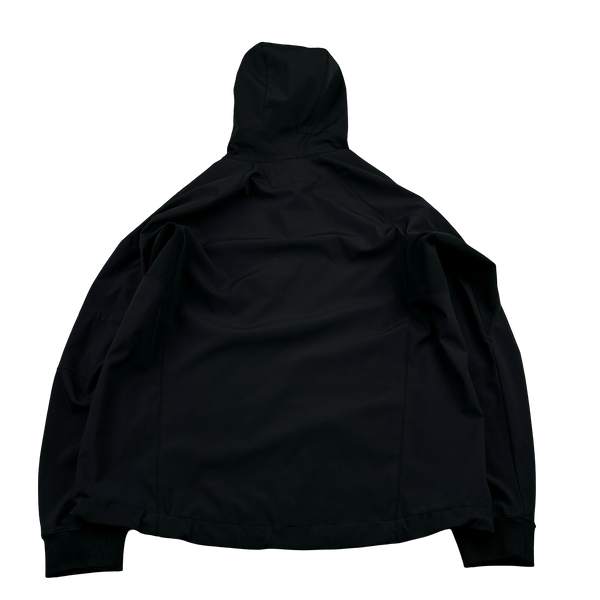 CP Company Black Soft Shell Smock Pullover Jacket - Large