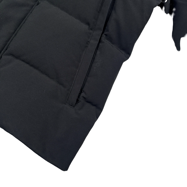 Canada Goose Black Premium Down Carson Coyote Fur Puffer Jacket - Small