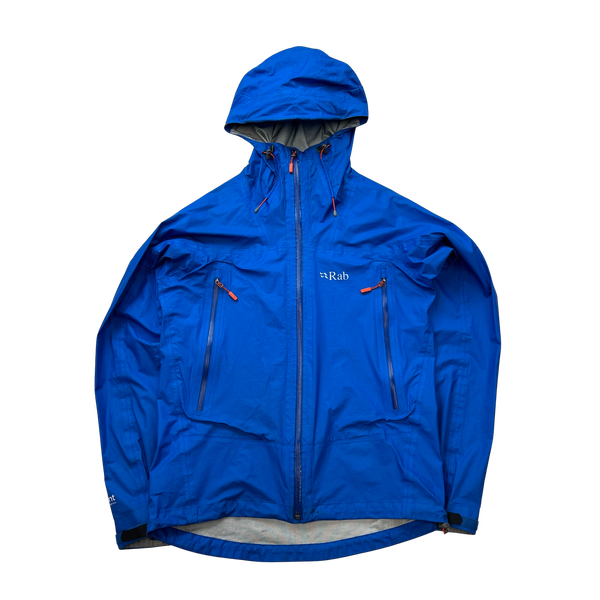 RAB Blue Zipped Waterproof Raincoat - Small