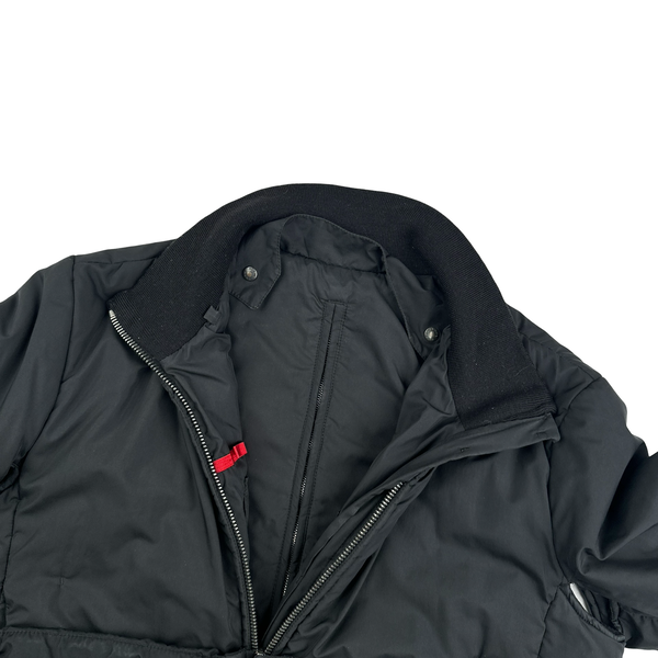 Prada Black Nylon Red Tab Padded Jacket - Medium