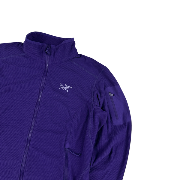 Arcteryx Women's Purple Polartec Stretch Zip Up Jumper - Medium